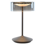 Crystal Portable Table Lamp - Dark Gray / Smoke