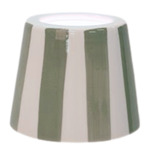 Poldina Pro Ceramic Shade - White / Sage Stripes