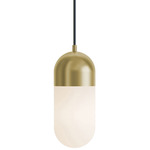 Irvine Color-Select Pendant - Antique Brass / Frosted