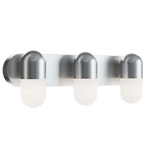 Irvine Color-Select Bathroom Vanity Light - Satin Nickel / Frosted