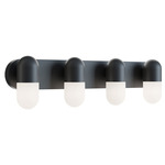 Irvine Color-Select Bathroom Vanity Light - Black / Frosted