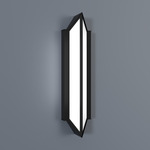 Magna Verticle Wall Sconce - Black / Opal Acrylic