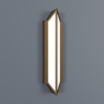 Magna Verticle Wall Sconce - Cast Bronze / Opal Acrylic