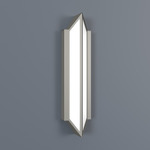 Magna Verticle Wall Sconce - Satin Pewter / Opal Acrylic