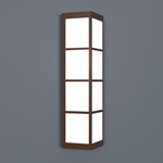 Magna Triangular Wall Sconce - Bronze Age / Opal Acrylic