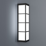 Magna Triangular Wall Sconce - Black / Opal Acrylic