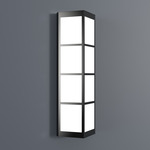Magna Triangular Wall Sconce - Black Pearl / Opal Acrylic