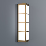 Magna Triangular Wall Sconce - Cast Bronze / Opal Acrylic