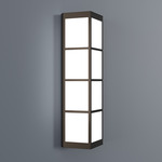 Magna Triangular Wall Sconce - Chestnut / Opal Acrylic