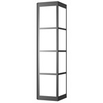 Magna Triangular Wall Sconce - Dark Iron / Opal Acrylic