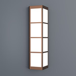 Magna Triangular Wall Sconce - Empire Bronze / Opal Acrylic