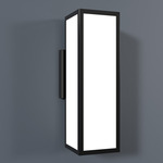 Magna Rectangular Wall Sconce - Black Pearl / Opal Acrylic