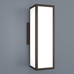 Magna Rectangular Wall Sconce - Chestnut / Opal Acrylic
