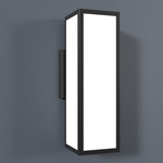Magna Rectangular Wall Sconce - Dark Iron / Opal Acrylic
