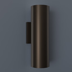 Magna Cylindrical Wall Sconce - Chestnut / Opal Acrylic