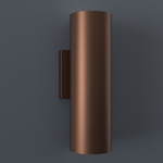 Magna Cylindrical Wall Sconce - Empire Bronze / Opal Acrylic