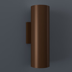 Magna Cylindrical Wall Sconce - Medieval Bronze / Opal Acrylic