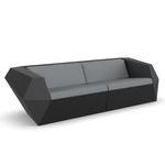 Faz Outdoor Sofa - Black / Nautical Steel