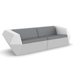 Faz Outdoor Sofa - White / Nautical Steel
