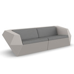 Faz Outdoor Sofa - Ecru / Crevin Steel