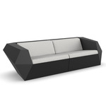 Faz Outdoor Sofa - Black / Crevin White