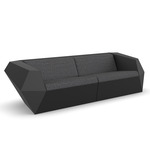 Faz Outdoor Sofa - Black / Savane Tornado