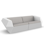 Faz Outdoor Sofa - White / Savane Whisper