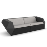 Faz Outdoor Sofa - Black / Savane Whisper