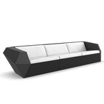 Faz Outdoor Sofa - Black / Nautical White
