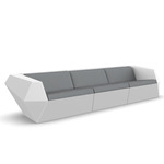 Faz Outdoor Sofa - White / Nautical Steel