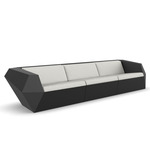 Faz Outdoor Sofa - Black / Nautical Natural