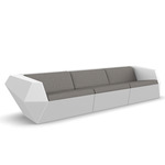 Faz Outdoor Sofa - White / Crevin Taupe