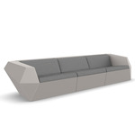 Faz Outdoor Sofa - Ecru / Crevin Steel