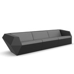 Faz Outdoor Sofa - Black / Crevin Steel