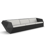 Faz Outdoor Sofa - Black / Crevin White