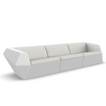 Faz Outdoor Sofa - White / Savane White