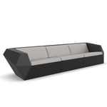 Faz Outdoor Sofa - Black / Savane Whisper