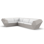 Faz Outdoor Sectional - Ecru / Nautical White