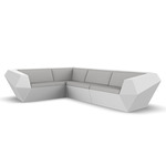 Faz Outdoor Sectional - White / Nautical Taupe