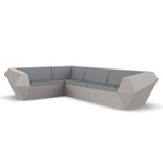 Faz Outdoor Sectional - Ecru / Nautical Steel