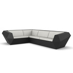 Faz Outdoor Sectional - Black / Nautical Natural