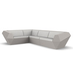 Faz Outdoor Sectional - Ecru / Crevin White