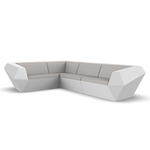 Faz Outdoor Sectional - White / Savane Whisper
