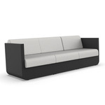Ulm Modular Outdoor Sectional - Black / Crevin White