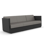 Ulm Modular Outdoor Sectional - Black / Crevin Taupe