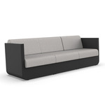 Ulm Modular Outdoor Sectional - Black / Savane Whisper