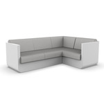 Ulm Modular Outdoor Sectional - White / Nautical Taupe