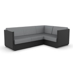 Ulm Modular Outdoor Sectional - Black / Nautical Steel