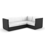 Ulm Modular Outdoor Sectional - Black / Nautical White