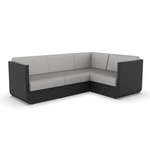 Ulm Modular Outdoor Sectional - Black / Nautical Taupe